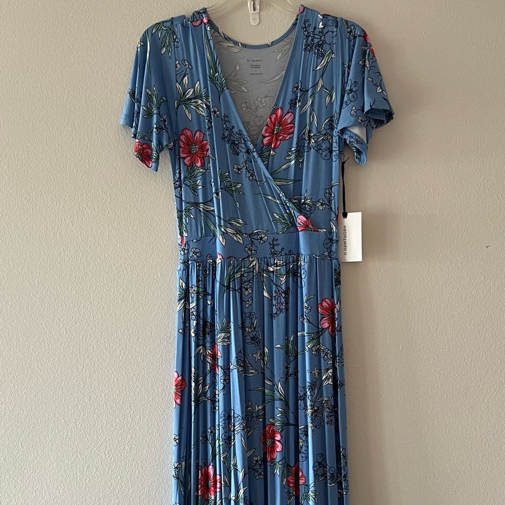 41 Hawthorn Blue Floral Maxi Dress